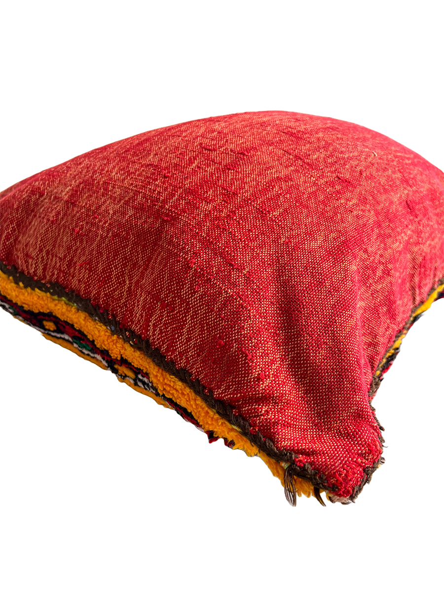Kalaat M'Gouna's Vintage Pillow - Flower, Yellow